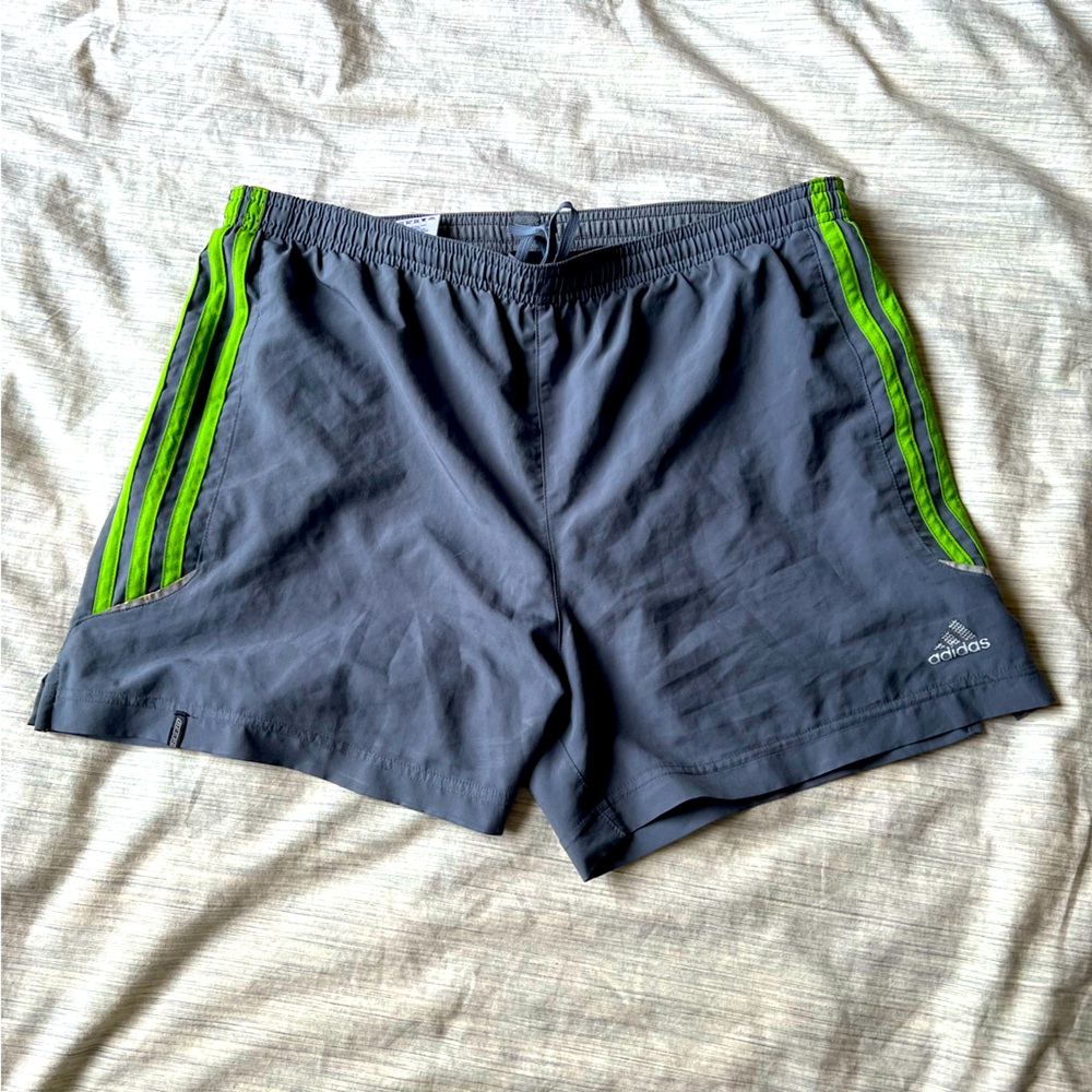 Men Adidas Grey Swim Trunks